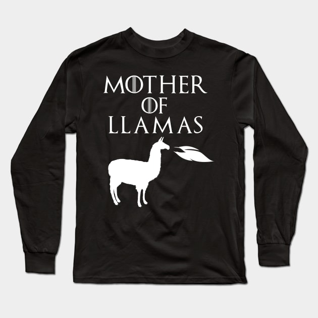 Mother Of Toy LLama - mother day gift Long Sleeve T-Shirt by yellowpinko